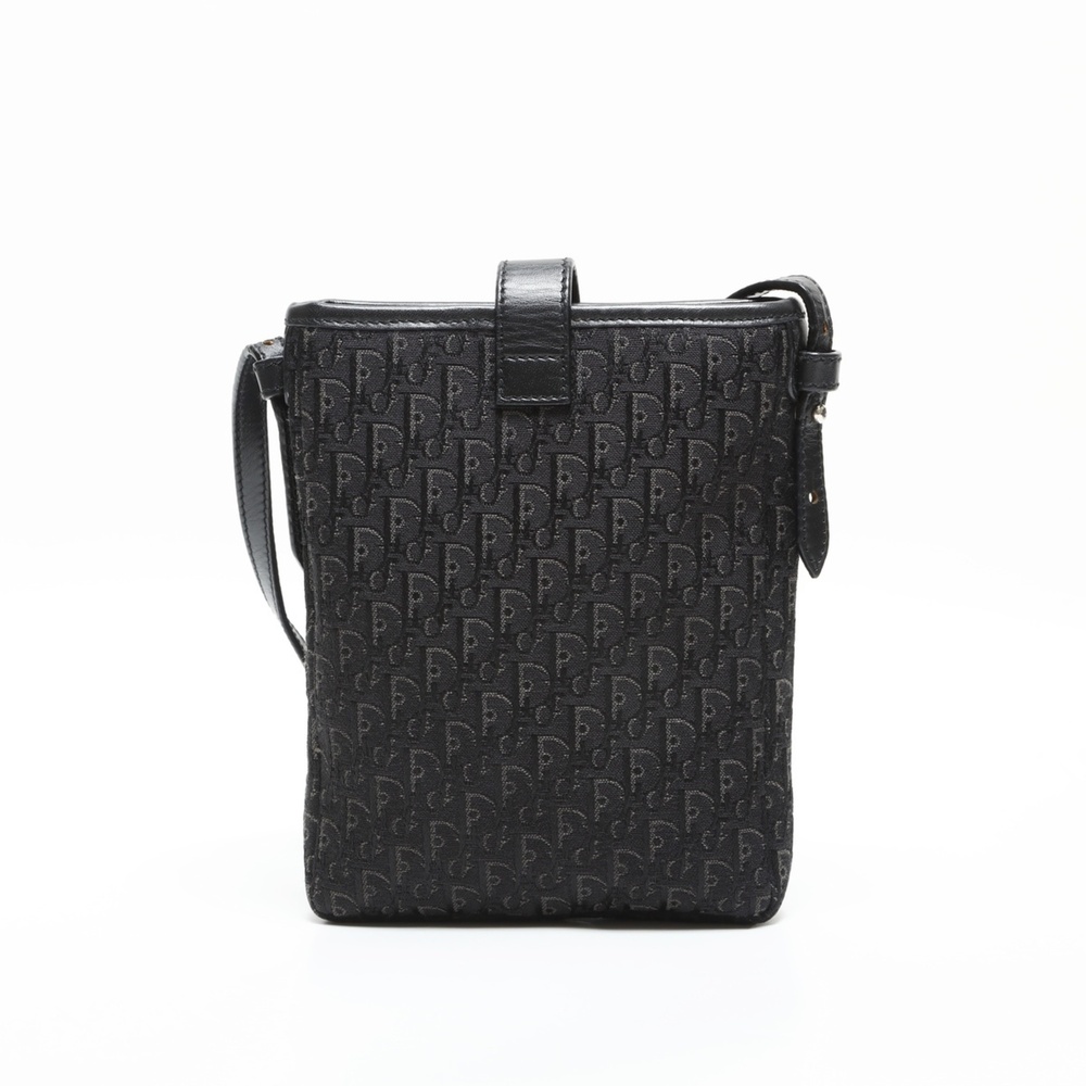 CHRISTIAN DIOR Black Canvas Trotter Shoulder Bag - Picture 3 of 12